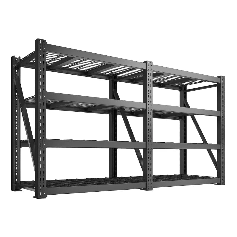 【🔥Factory Direct Clearout Sale🔥】4-Tier 93" W Industrial Shelving Rack, 9348LBS Capacity Garage Storage Rack with 2337LB/Shelf , Metal Shelving Unit for Warehouse, Basement, Commercial