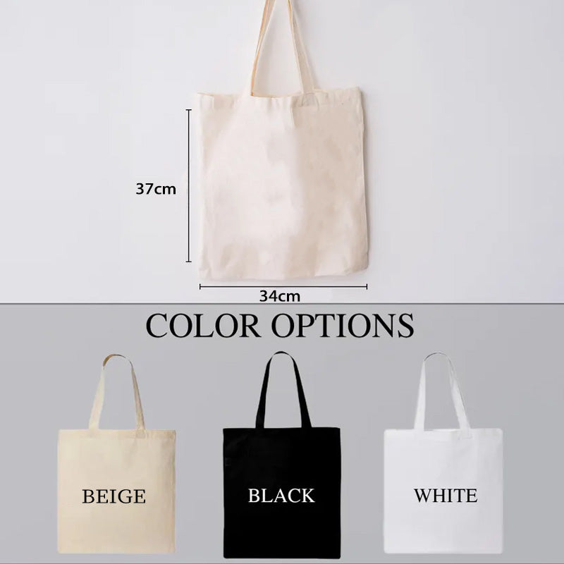 【🔥Hot Sale🔥】Personalized Autumn Stamps Canvas Tote Bag with Name Halloween Stamps Tote Trick or Treat Bag Ghouls Gift