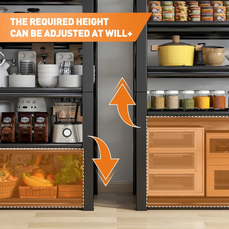 【🔥Factory Direct Clearout Sale🔥】2 Packs 72" H 2500LBS Storage Shelves 5-tier Adjustable Shelving Units for Basement kitchen Garage Pantry