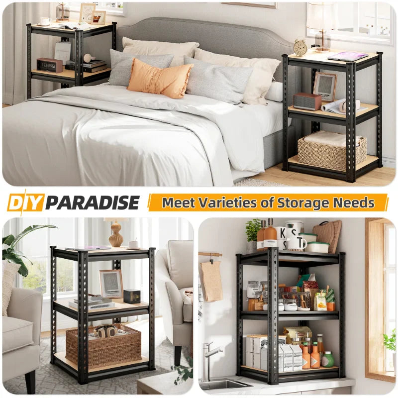 【🔥Factory Direct Clearout Sale🔥】16"W Corner Shelves, 6-Tier Adjustable Storage Shelving Units, 2250lbs Corner Shelf for Living Room Pantry Dorm