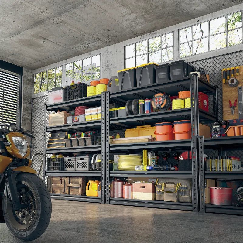 【🔥Factory Direct Clearout Sale🔥】72"H 2600LBS Garage Shelves,Metal Storage Shelving for Warehouse Commercial Pantry Garage