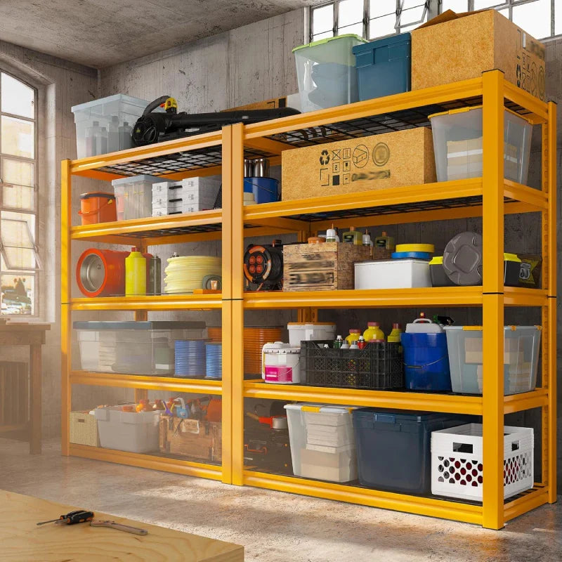【🔥Factory Direct Clearout Sale🔥】40"W x 18"D Garage Shelving 5-Tier Heavy Duty Shelving 2550 LBS Adjustable Storage Shelves for Pantry Kitchen Basement Warehouse
