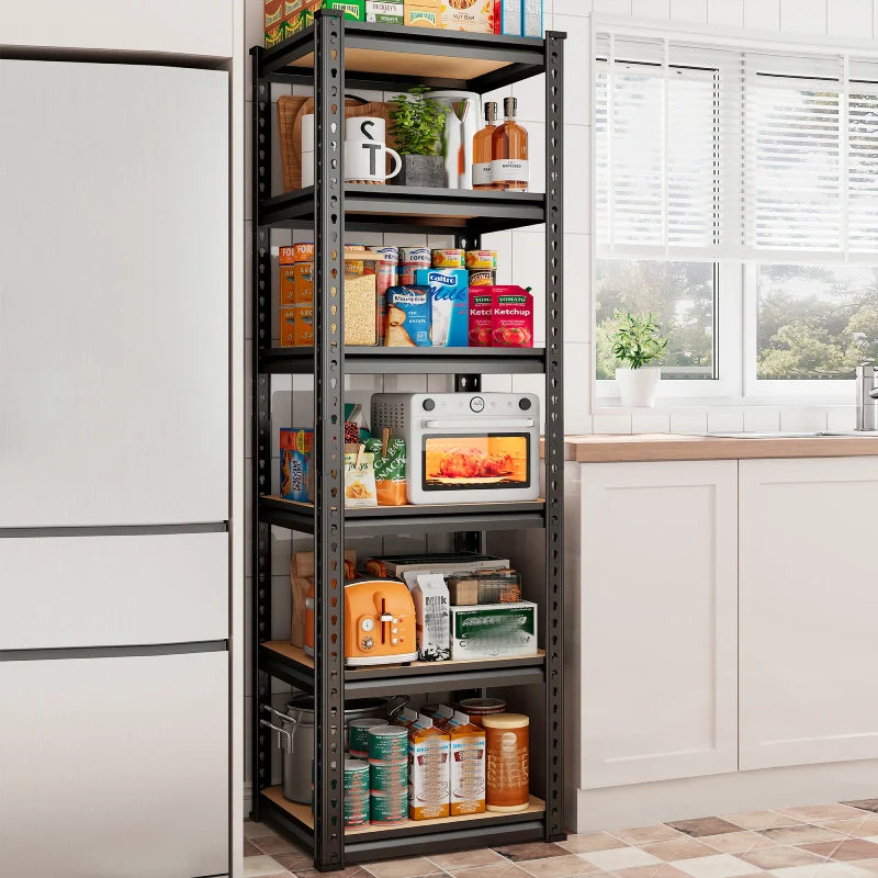 【🔥Factory Direct Clearout Sale🔥】16"W Corner Shelves, 6-Tier Adjustable Storage Shelving Units, 2250lbs Corner Shelf for Living Room Pantry Dorm