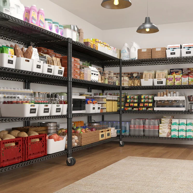 【🔥Factory Direct Clearout Sale🔥】60” W Wire Shelving Units, 2399lbs Adjustable Steel Shelving Racks, Storage Shelves for Pantry Kitchen Commercial