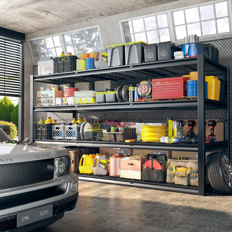 【🔥Factory Direct Clearout Sale🔥】60"W 4-Tier Shelves for Storage 2550LBS Adjustable Garage Shelving Storage Racks for Pantry Garage Basement
