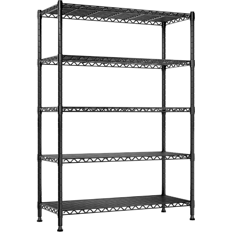 【🔥Factory Direct Clearout Sale🔥】35.4"W Wire Shelving Units, 5 Tier Adjustable Storage Rack, Metal Commercial Shelves for Pantry Kitchen Dorm