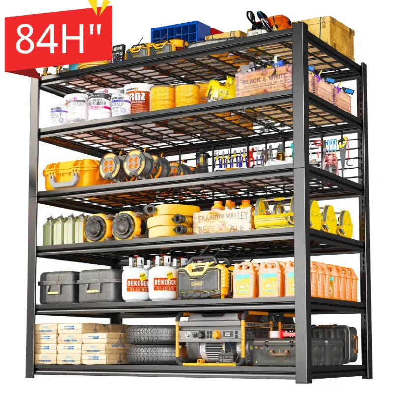 【🔥Factory Direct Clearout Sale🔥】7 Tiers Industrial Shelving 3500LBS Heavy Duty Garage Shelving 48"W Adjustable Storage Racks for Basement Warehouse Garage