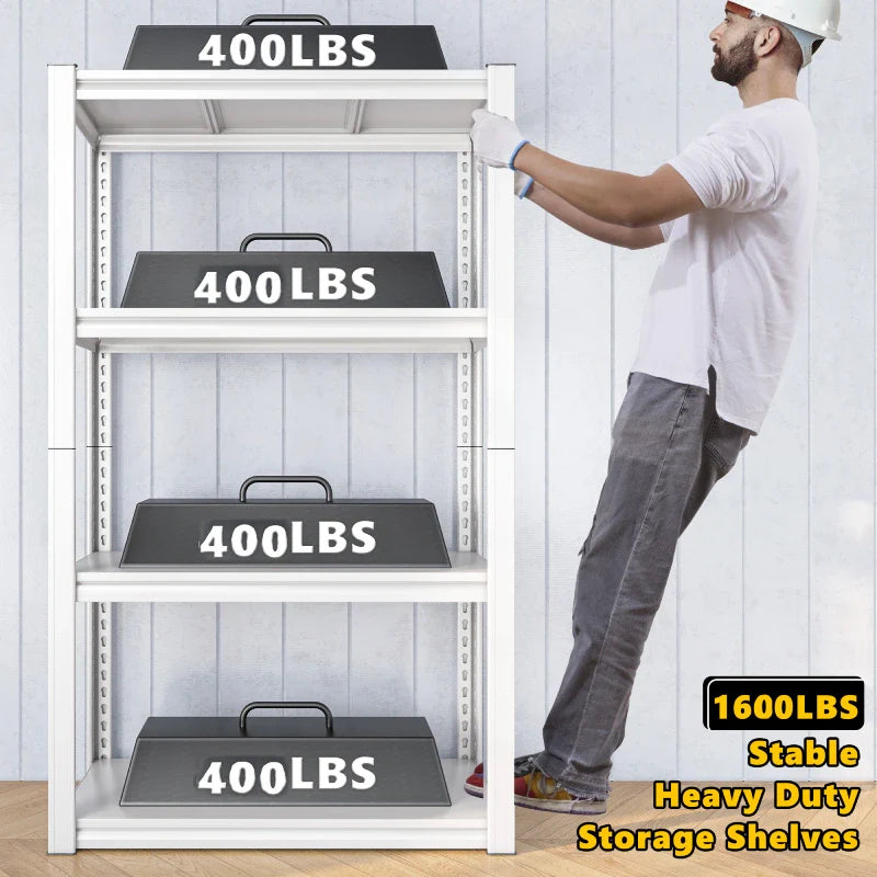 【🔥Factory Direct Clearout Sale🔥】27.6"W kitchen Rack Shelf 1600 lbs for Pantry Storage Metal Shelving Unit