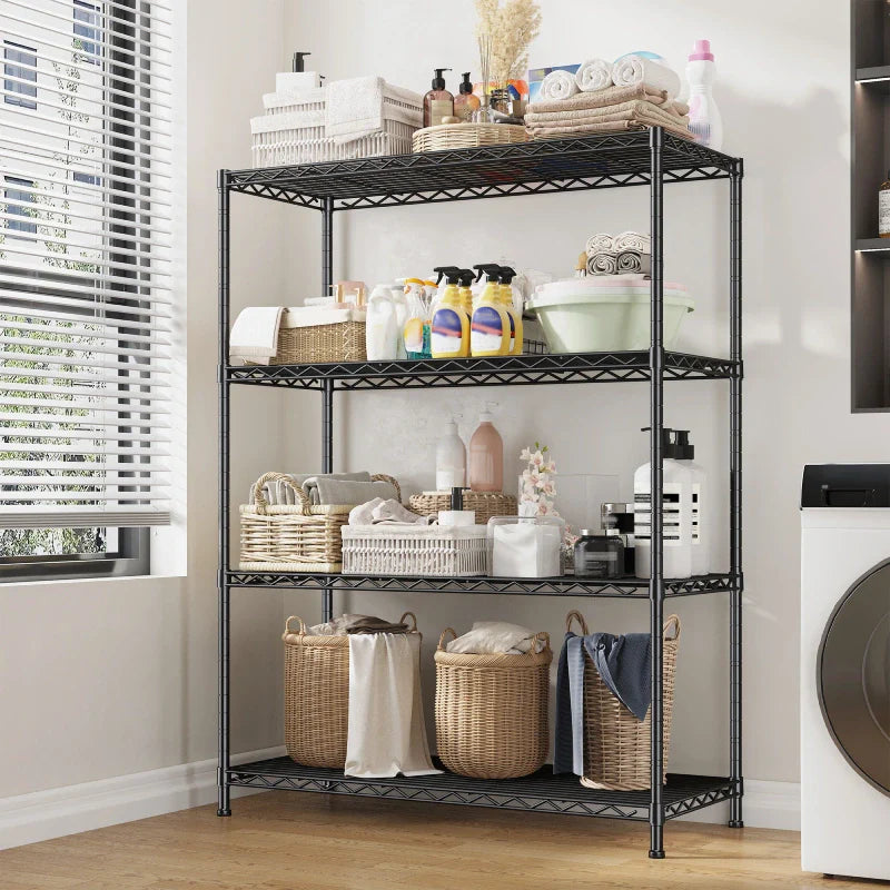 【🔥Factory Direct Clearout Sale🔥】3-Shlef Metal Shelves, Adjustable Steel Wire Shelving Units, Storage Rack for Kitchen Pantry Closet Dorm