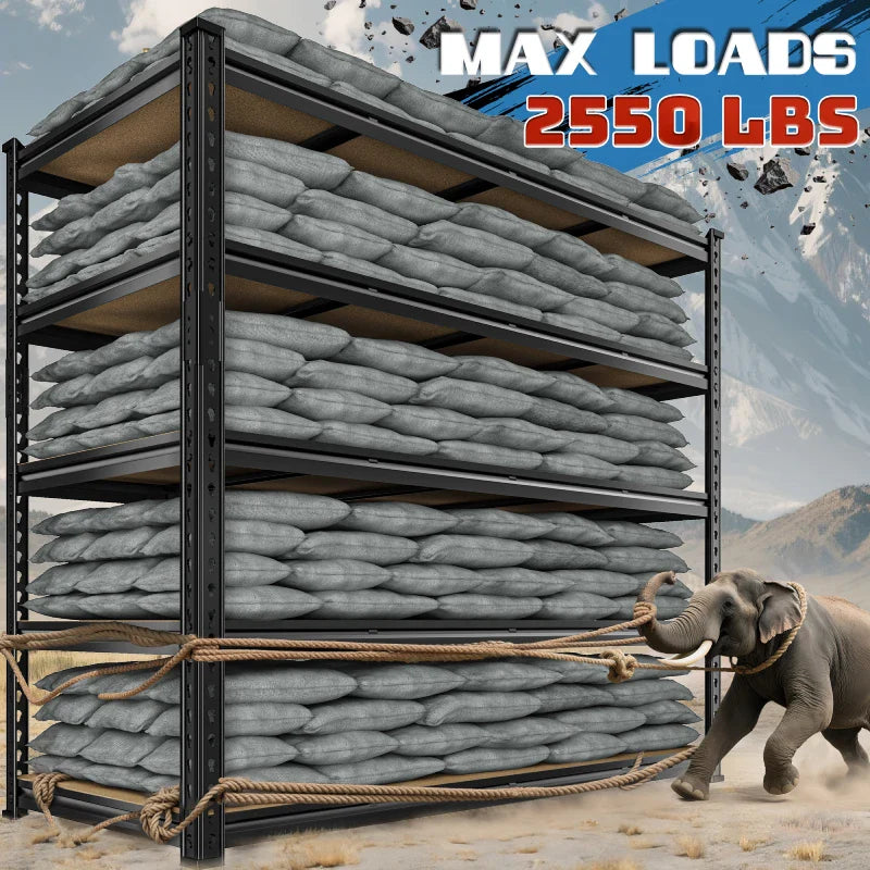 【🔥Factory Direct Clearout Sale🔥】55"W Boltless Shelving Units, 6-Tier Heavy Duty Freestanding Garage Shelves Load 3060lbs, Steel Storage Racks for Pantry Basement Commercial