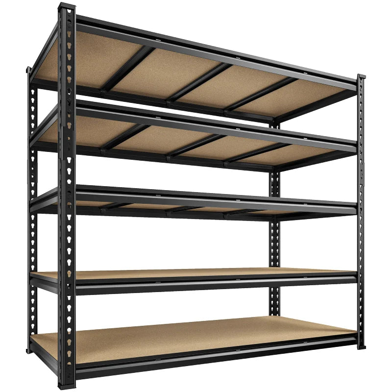 【🔥Factory Direct Clearout Sale🔥】55"W Boltless Shelving Units, 6-Tier Heavy Duty Freestanding Garage Shelves Load 3060lbs, Steel Storage Racks for Pantry Basement Commercial