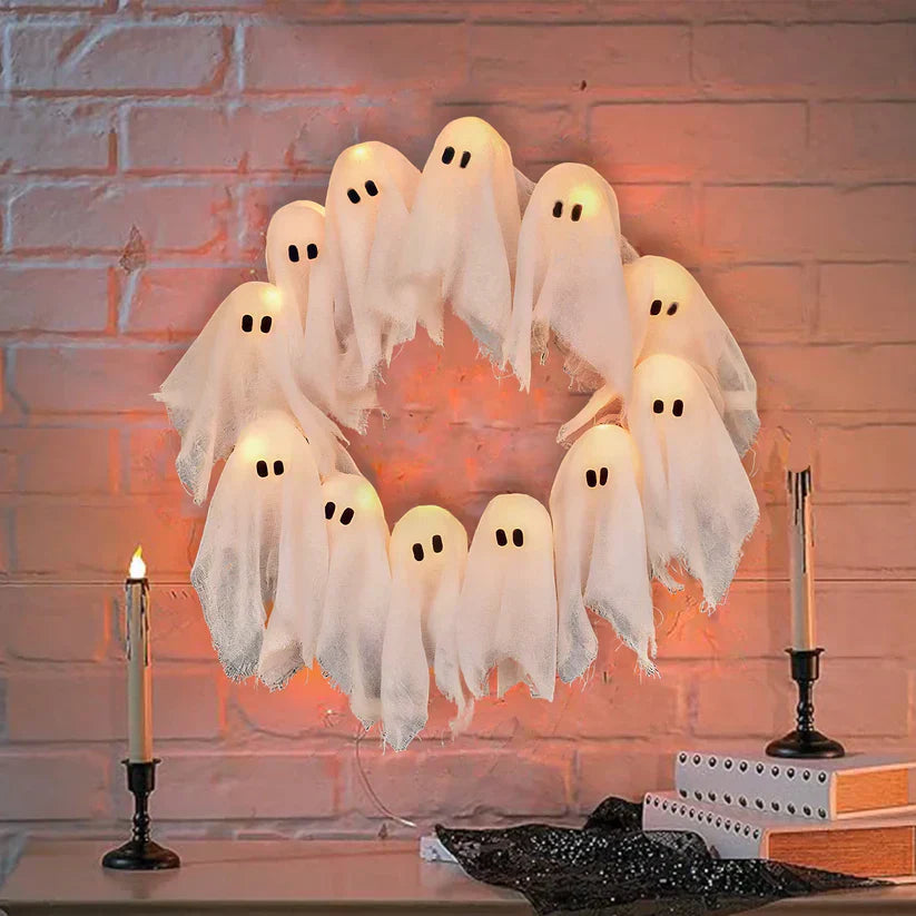 【🔥Hot Sale🔥】Spooky Halloween Glow Wreath