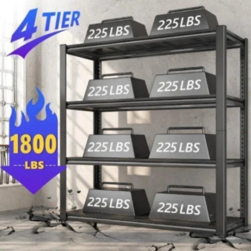【🔥Factory Direct Clearout Sale🔥】40"W Storage Shelves 1800 LBS Adjustable Metal Shelves for Storage for Pantry Kitchen