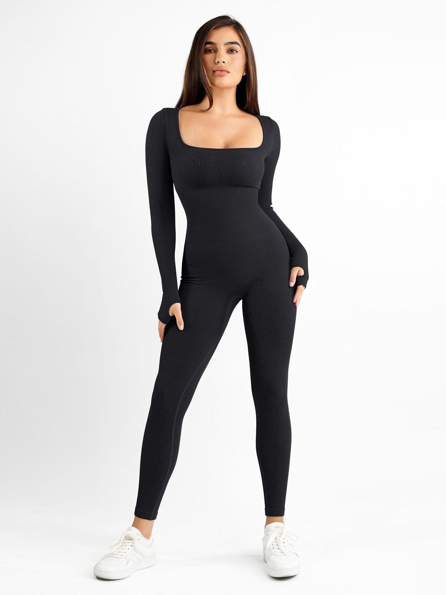 【🔥Hot Sale🔥】Shapewear Seamless Square Neck Workout Jumpsuit or Romper