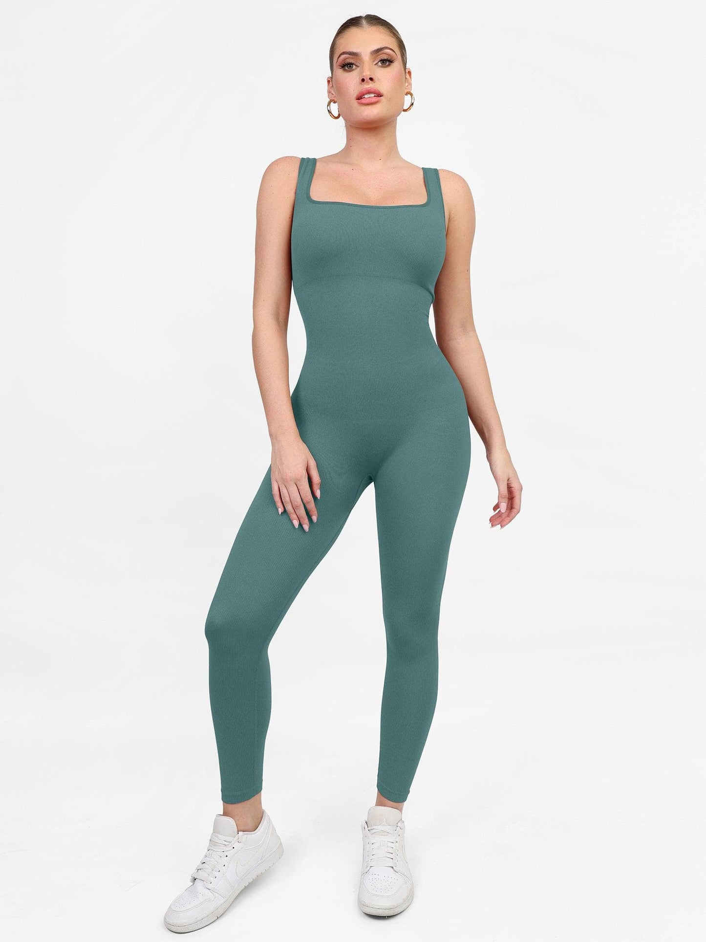 【🔥Hot Sale🔥】Shapewear Seamless Square Neck Workout Jumpsuit or Romper