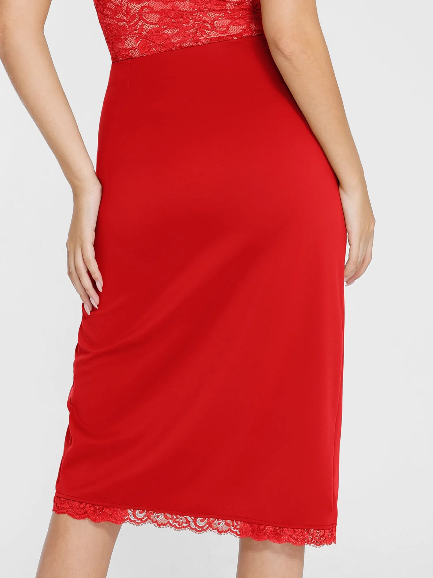 【🔥Hot Sale🔥】Shapewear Sculpting Lace Bodysuit or Midi Skirt or Shrug