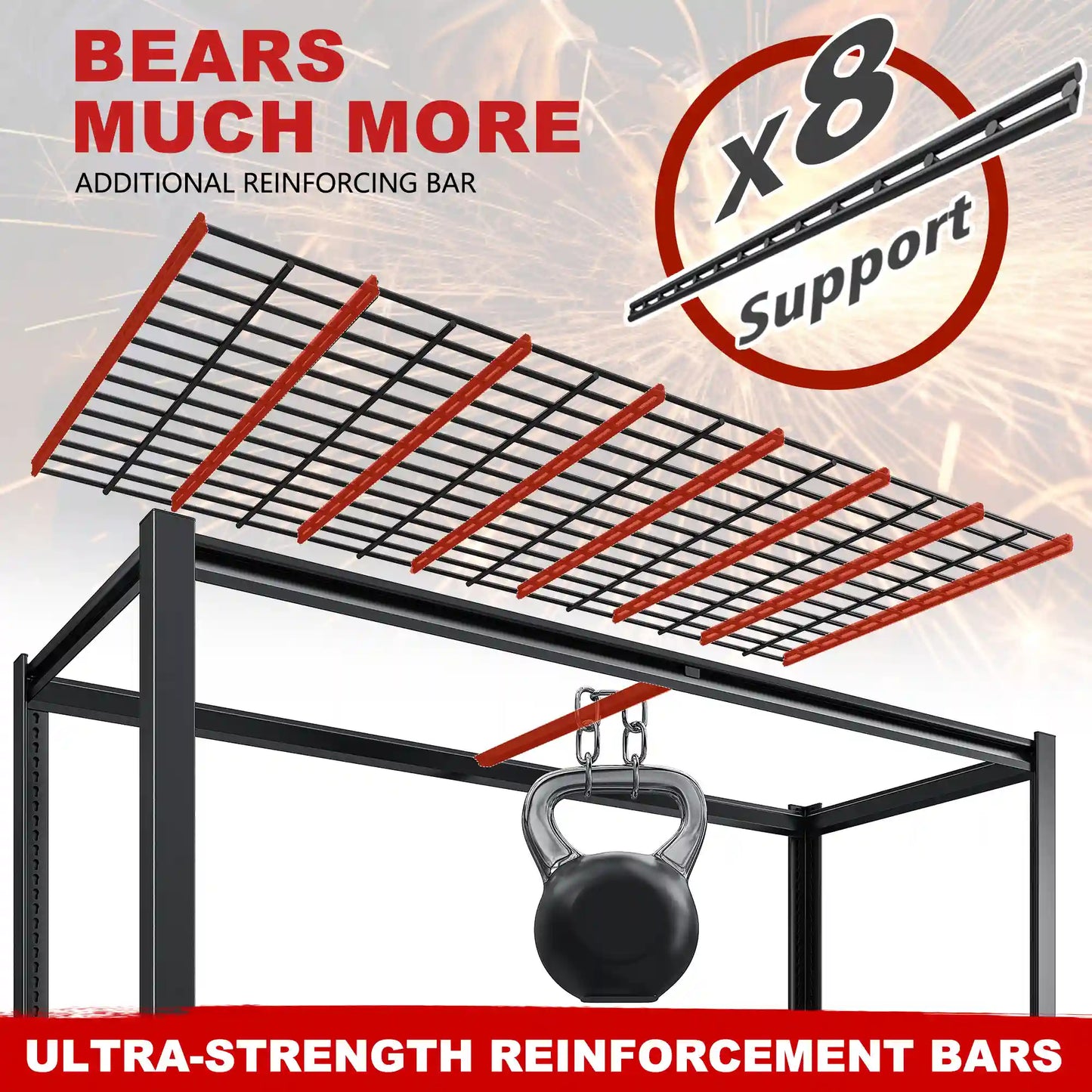 【🔥Factory Direct Clearout Sale🔥】2 Packs 3000LBS Garage Shelving 5 Tier Rust-Proof Adjustable Industrial Shelving Metal Storage Shelves Easy Assembly 10 Minutes