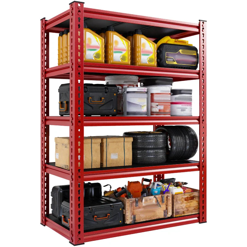 【🔥Factory Direct Clearout Sale🔥】31.7" W Storage Shelves 2000 lbs Adjustable 5-Tier Metal Shelving Units and Storage Rack Shelf