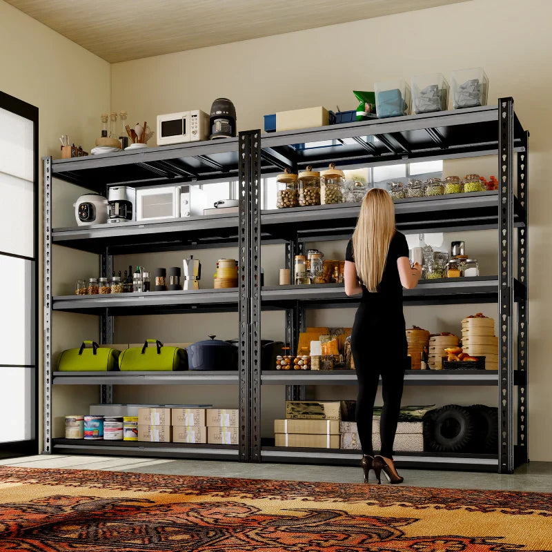 【🔥Factory Direct Clearout Sale🔥】 3000 LBS 5 Tiers Heavy Duty  Storage Shelves Adjustable Metal Shelving for  Garage, Pantry, Kitchen and Basement
