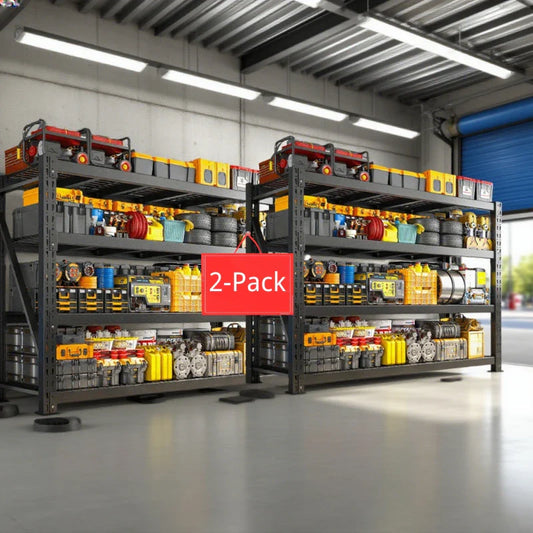 【🔥Factory Direct Clearout Sale🔥】9400LBS Heavy Duty Industrial Shelving 72"H Garage Shelving 4 -Tier Adjustable Storage Shelves for Warehouse, Garage, Basement Shop
