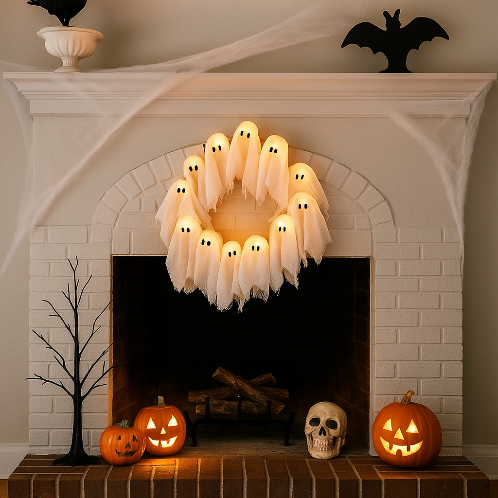 【🔥Hot Sale🔥】Spooky Halloween Glow Wreath