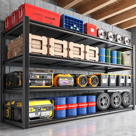 【🔥Factory Direct Clearout Sale🔥】60"W 4-Tier Heavy Duty Industrial Shelving Units, Adjustable Metal Storage Shelves Racks for Garage, Warehouse, Basement, 2650LBS