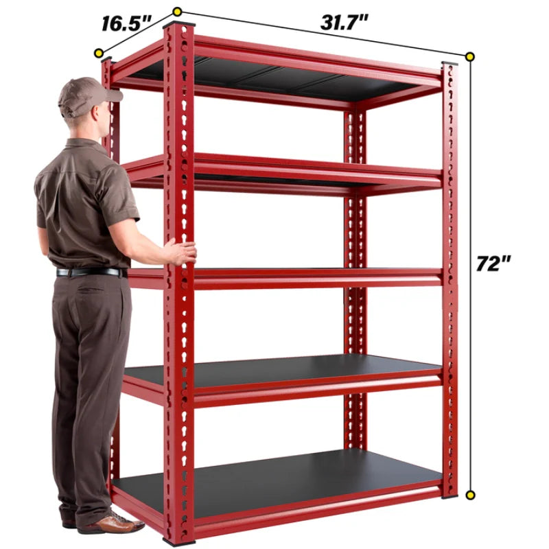 【🔥Factory Direct Clearout Sale🔥】31.7" W Storage Shelves 2000 lbs Adjustable 5-Tier Metal Shelving Units and Storage Rack Shelf