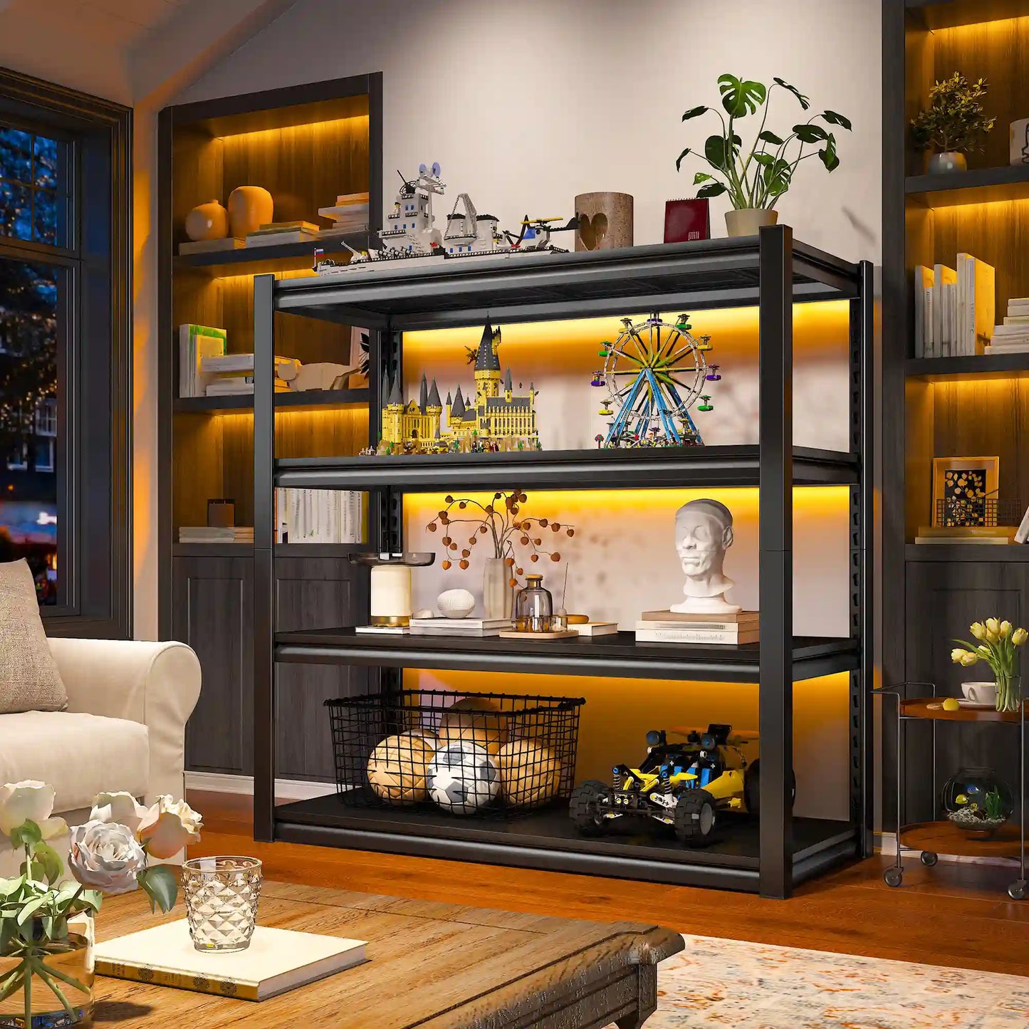 【🔥Factory Direct Clearout Sale🔥】40"W Storage Shelves 1800 LBS Adjustable Metal Shelves for Storage for Pantry Kitchen