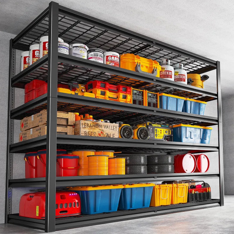 【🔥Factory Direct Clearout Sale🔥】55.2"W 3500LBS Industrial Shelving 6-Tier Adjustable Heavy Duty Shelves for Garage Basement Warehouse