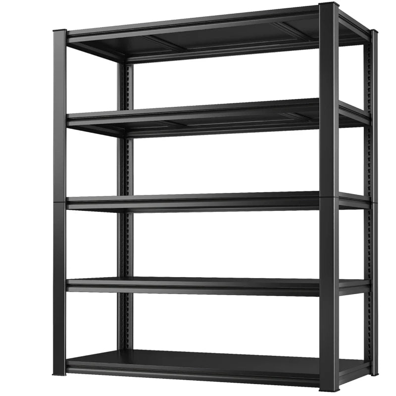 【🔥Factory Direct Clearout Sale🔥】32"W Garage Shelving Heavy Duty, 2000lbs Adjustable Garage Storage Shelves 5 Tier Metal Shelving for Basement Pantry Warehouse Garage