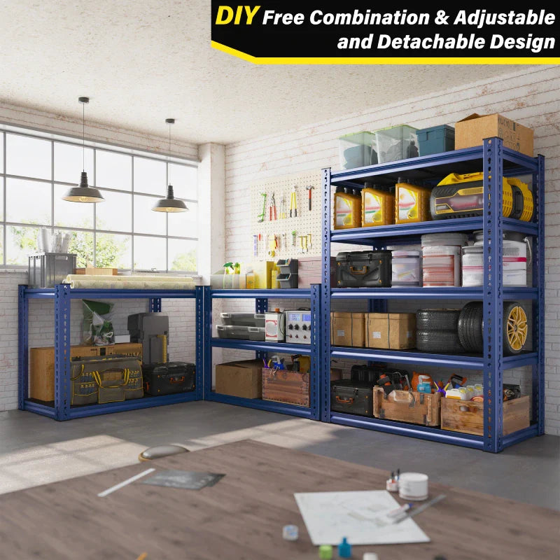 【🔥Factory Direct Clearout Sale🔥】31.7" W Storage Shelves 2000 lbs Adjustable 5-Tier Metal Shelving Units and Storage Rack Shelf