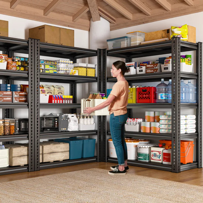 【🔥Factory Direct Clearout Sale🔥】31.7" W Storage Shelves 2000 lbs Adjustable 5-Tier Metal Shelving Units and Storage Rack Shelf