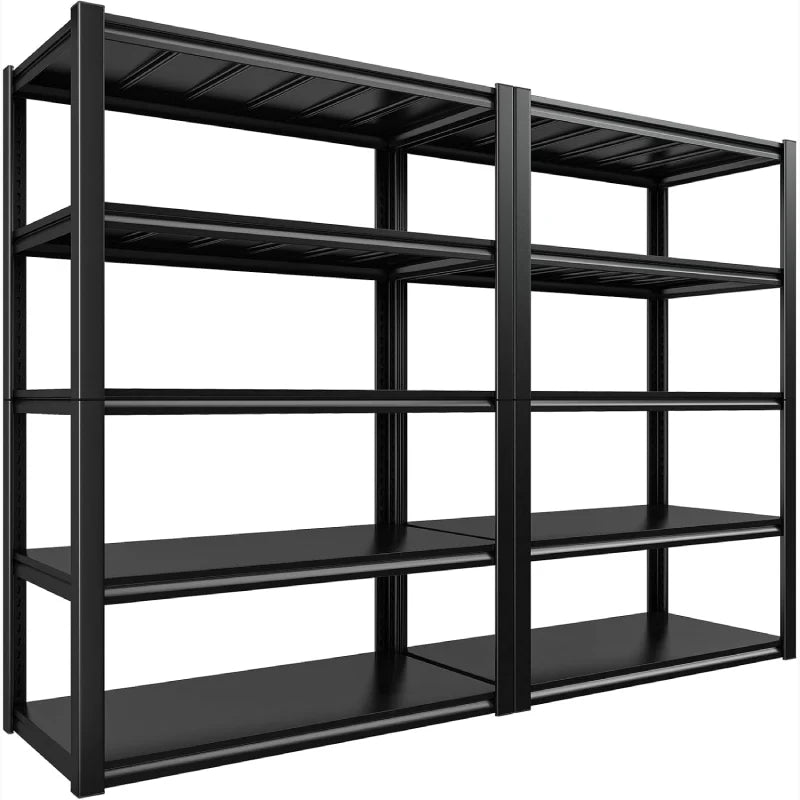 【🔥Factory Direct Clearout Sale🔥】2 Packs 72.2"H Garage Storage Shelves 3000LBS Heavy Duty Rack, Industrial Shelves for Basement Warehouse