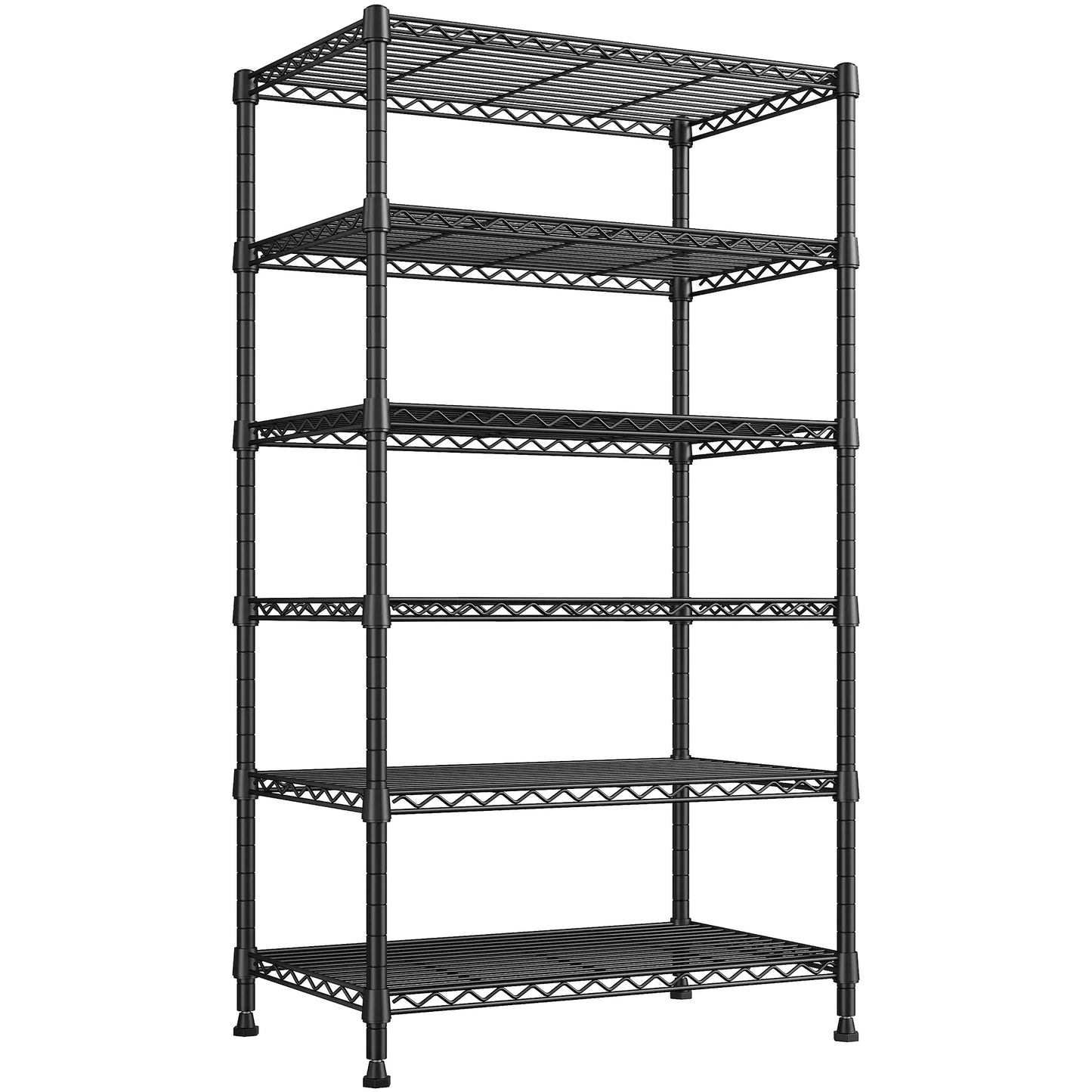 【🔥Factory Direct Clearout Sale🔥】71"H Wire Shelving Units,6 Tier Storage Shelves,Adjustable Detachable Storage Shelving Unit for Kitchen Laundry Pantry Garage Commercial