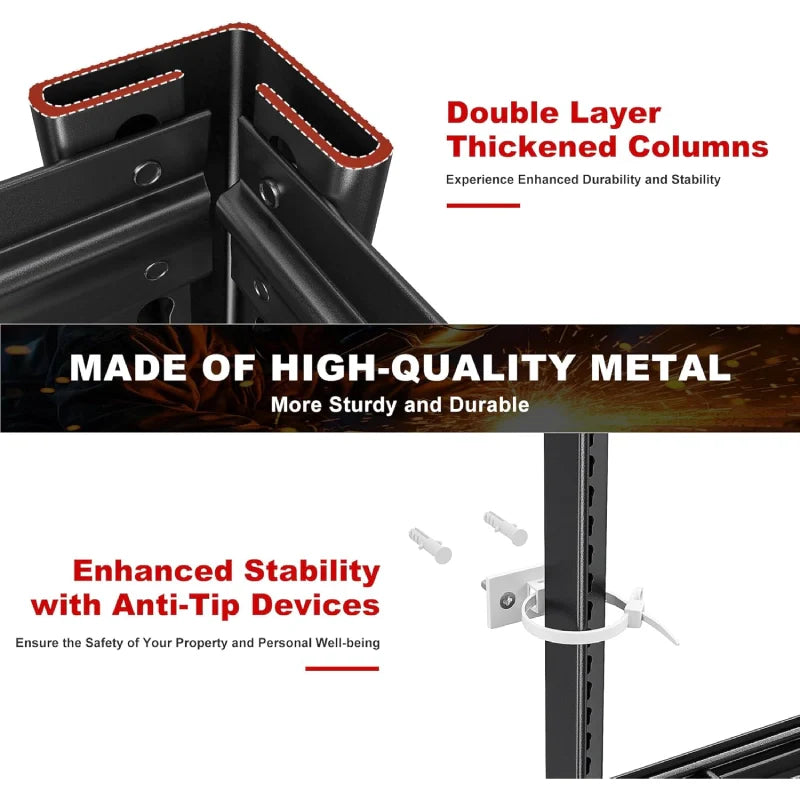 【🔥Factory Direct Clearout Sale🔥】55.2"W 3500LBS Industrial Shelving 6-Tier Adjustable Heavy Duty Shelves for Garage Basement Warehouse