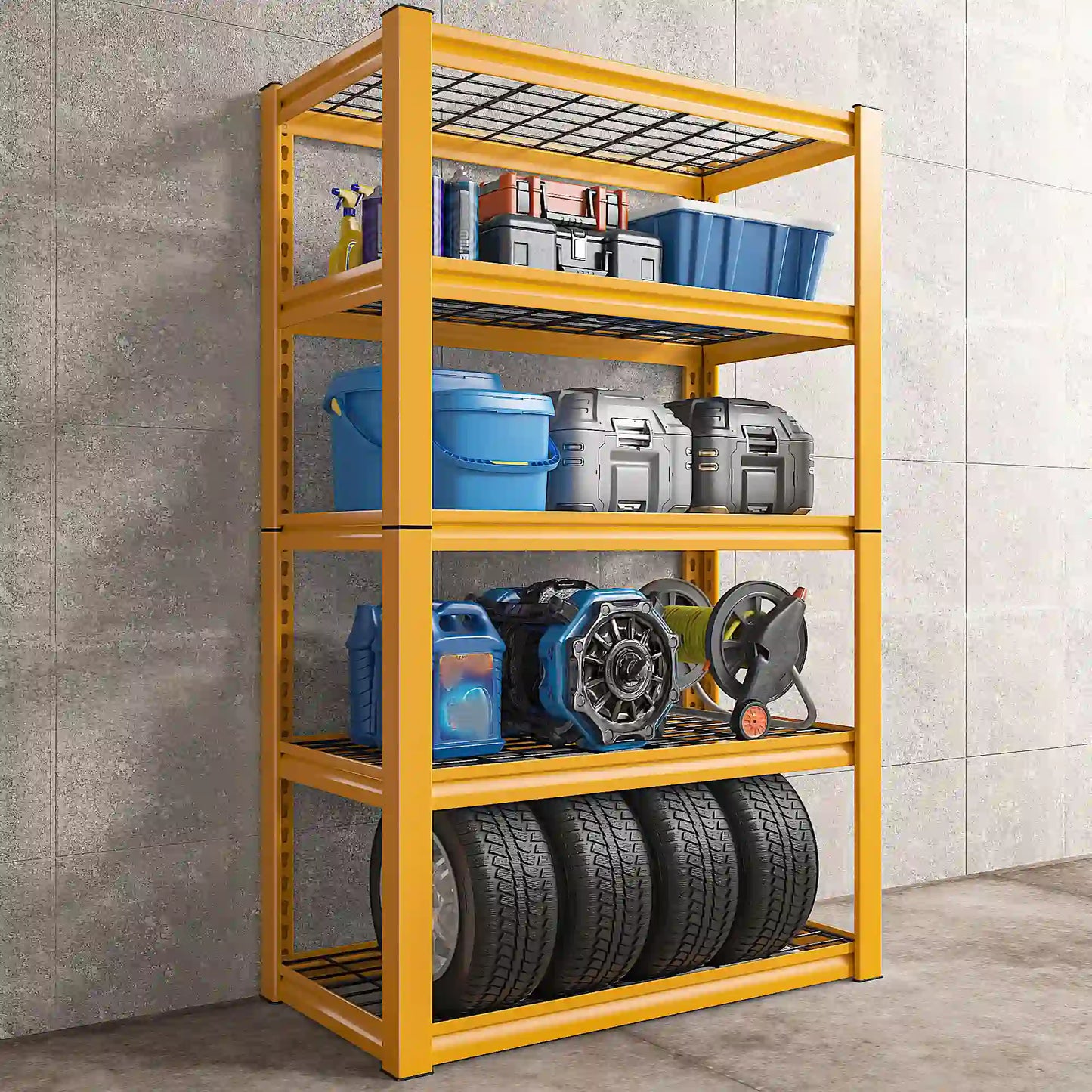 【🔥Factory Direct Clearout Sale🔥】72"H Metal Garage Shelving , 2500 LBS Adjustable Industrial Metal Storage Shelves