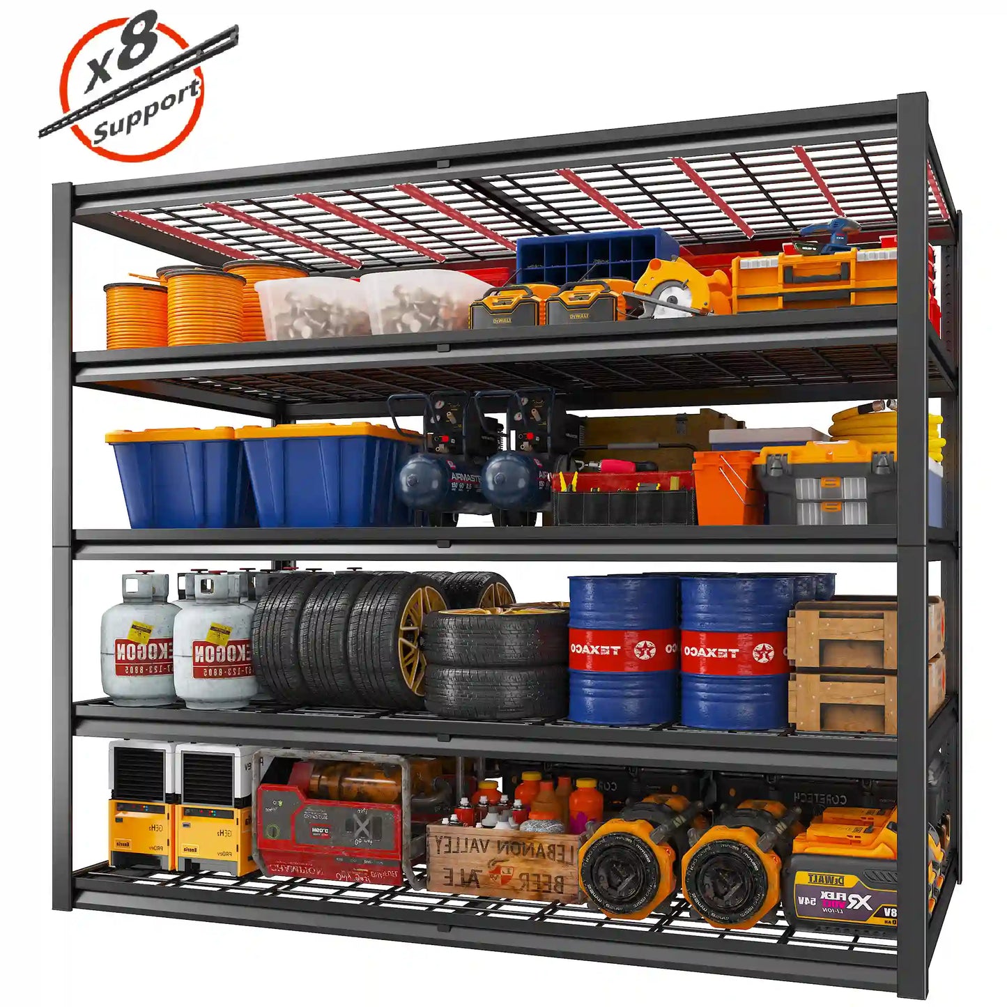 【🔥Factory Direct Clearout Sale🔥】2 Packs 3000LBS Garage Shelving 5 Tier Rust-Proof Adjustable Industrial Shelving  Metal Storage Shelves Easy Assembly 10 Minutes
