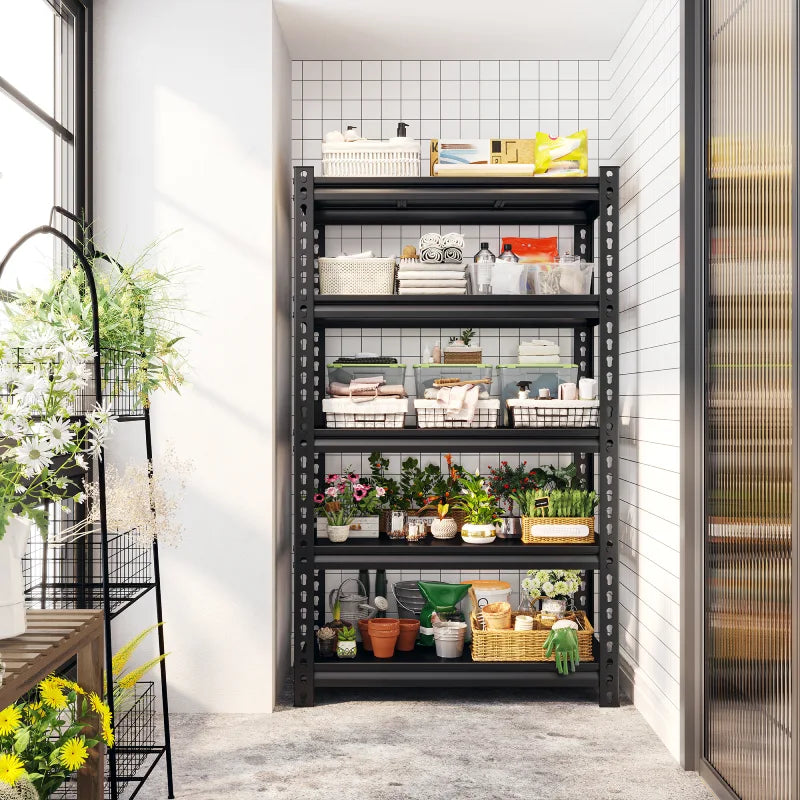 【🔥Factory Direct Clearout Sale🔥】28"W Shelving and Racking 1600 Lbs Adjustable Storage Shelving for Pantry,Garage and Storage Room.
