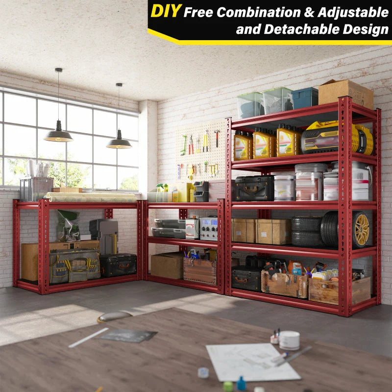 【🔥Factory Direct Clearout Sale🔥】31.7" W Storage Shelves 2000 lbs Adjustable 5-Tier Metal Shelving Units and Storage Rack Shelf