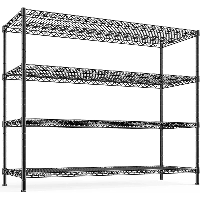 【🔥Factory Direct Clearout Sale🔥】55.5W Wire Shelves, 2560lbs Heavy Duty Metal Shelving Units, Adjustable Storage Rack for Garage Kitchen pantry
