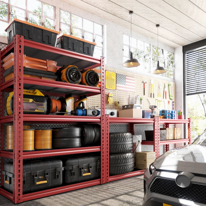 【🔥Factory Direct Clearout Sale🔥】31.7" W Storage Shelves 2000 lbs Adjustable 5-Tier Metal Shelving Units and Storage Rack Shelf
