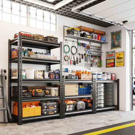 【🔥Factory Direct Clearout Sale🔥】28"W Shelving and Racking 1600 Lbs Adjustable Storage Shelving for Pantry,Garage and Storage Room.