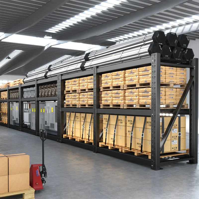 【🔥Factory Direct Clearout Sale🔥】3-Tier 93" W Industrial Shelving Rack, 7010LBS Capacity Garage Storage Rack with 2337LB/Shelf , Metal Shelving Unit for Warehouse, Basement, Commercial