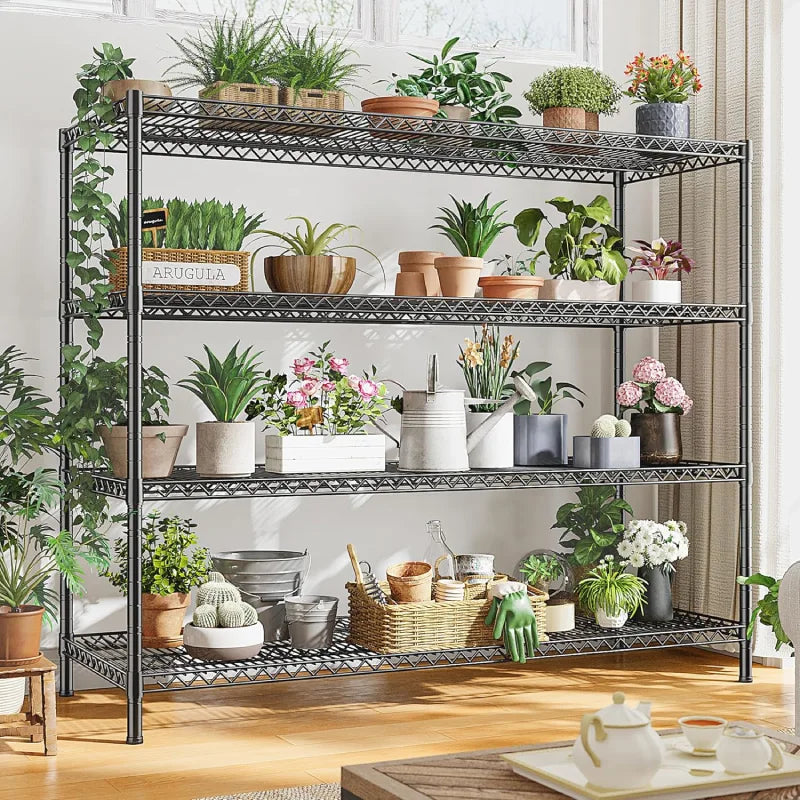 【🔥Factory Direct Clearout Sale🔥】55.5W Wire Shelves, 2560lbs Heavy Duty Metal Shelving Units, Adjustable Storage Rack for Garage Kitchen pantry