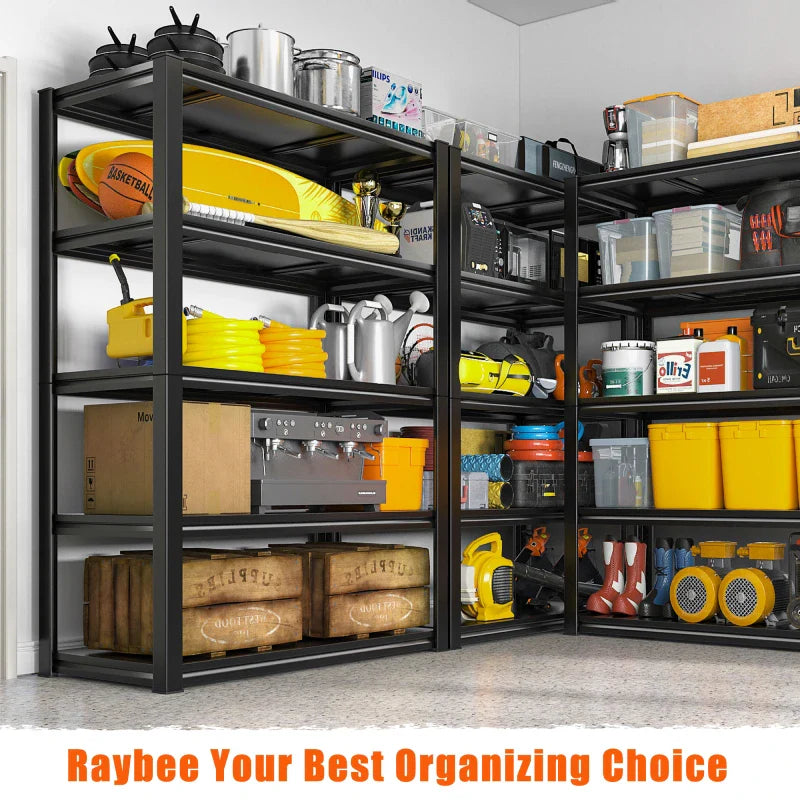 【🔥Factory Direct Clearout Sale🔥】32"W Garage Shelving Heavy Duty, 2000lbs Adjustable Garage Storage Shelves 5 Tier Metal Shelving for Basement Pantry Warehouse Garage