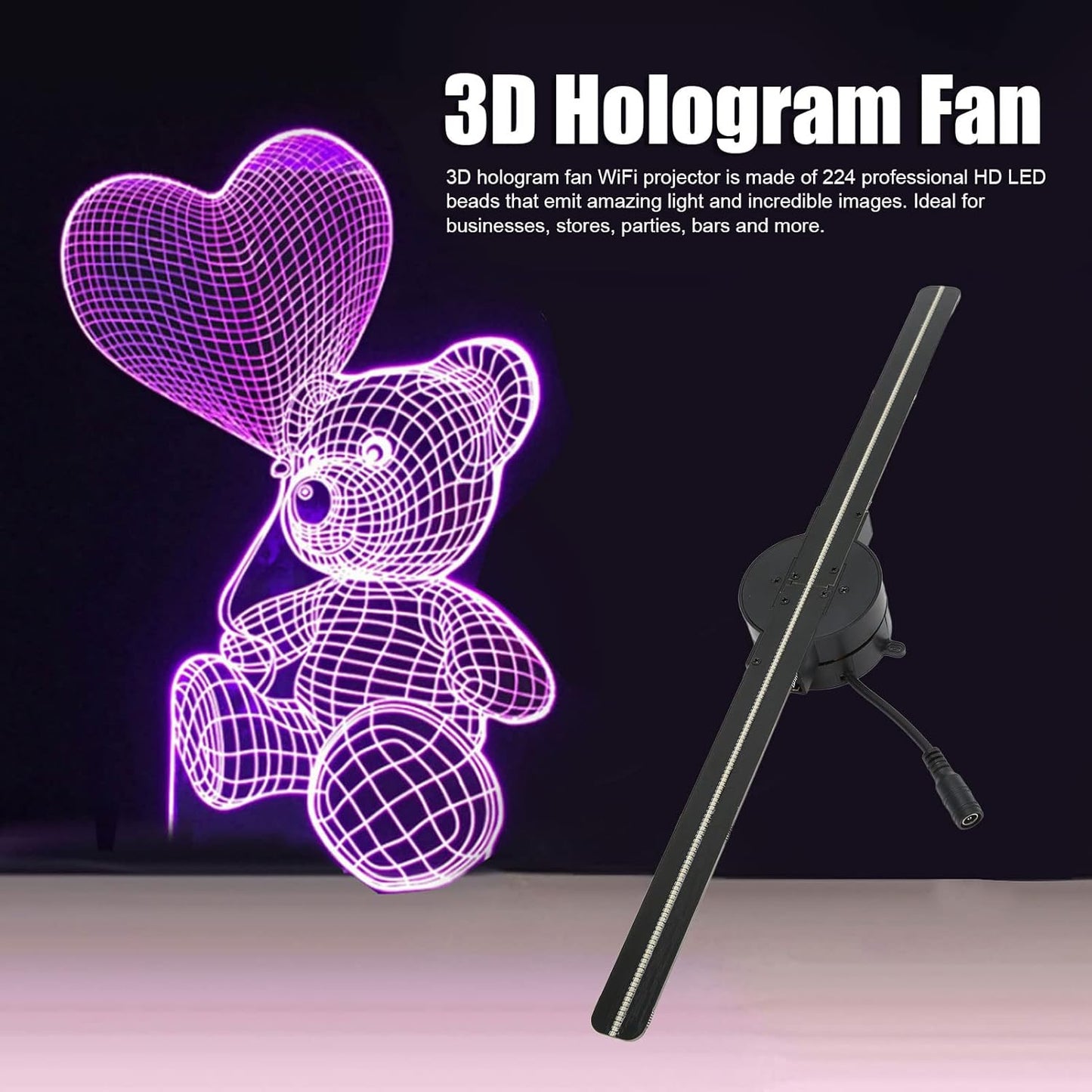 【🔥Hot Sale🔥】3D Hologram LED Fan Projector