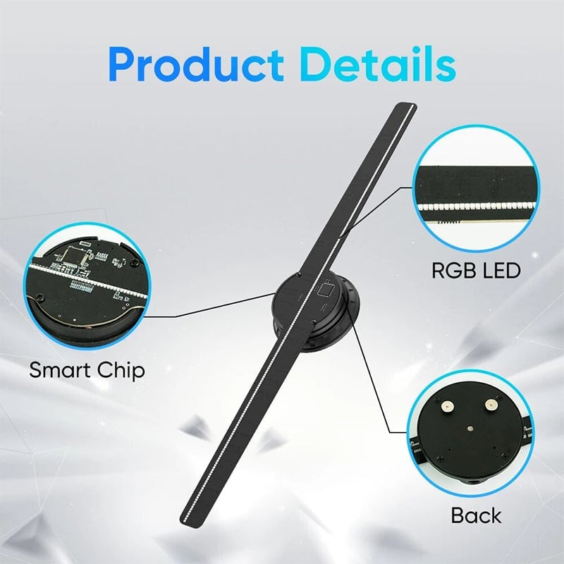 【🔥Hot Sale🔥】3D Hologram LED Fan Projector