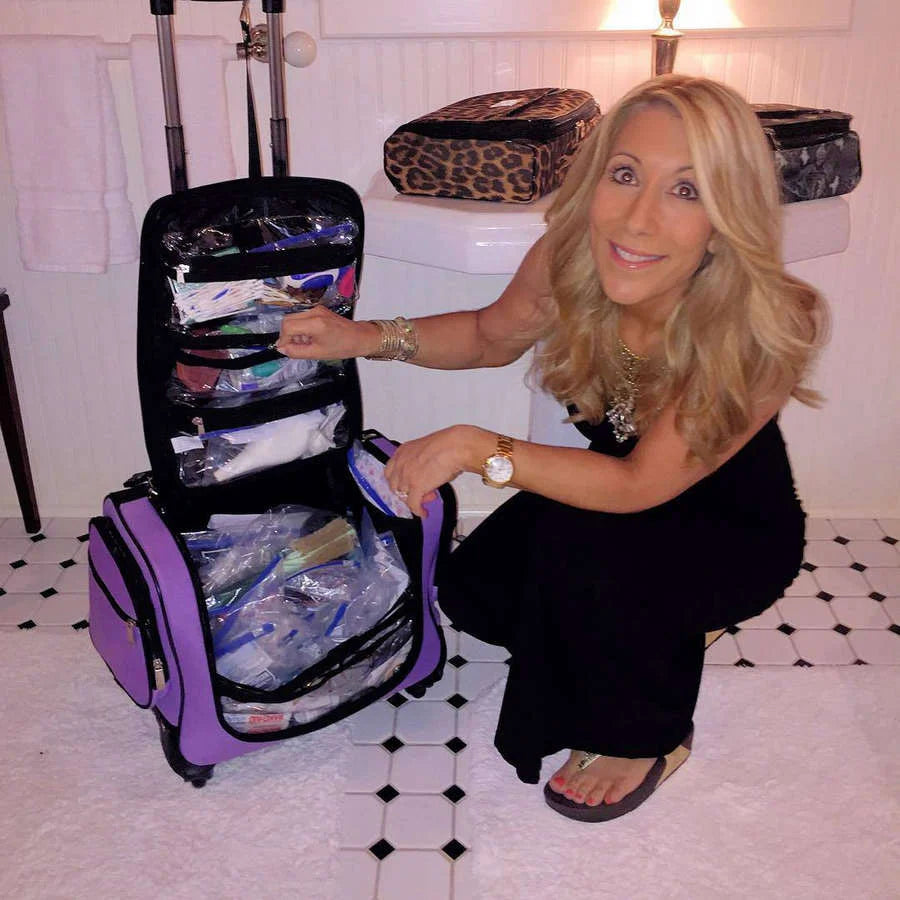 🎉🔥Factory Direct Clearout Sale🔥Weekender Travel Bag with Set of 2 Snap-In Toiletry Case