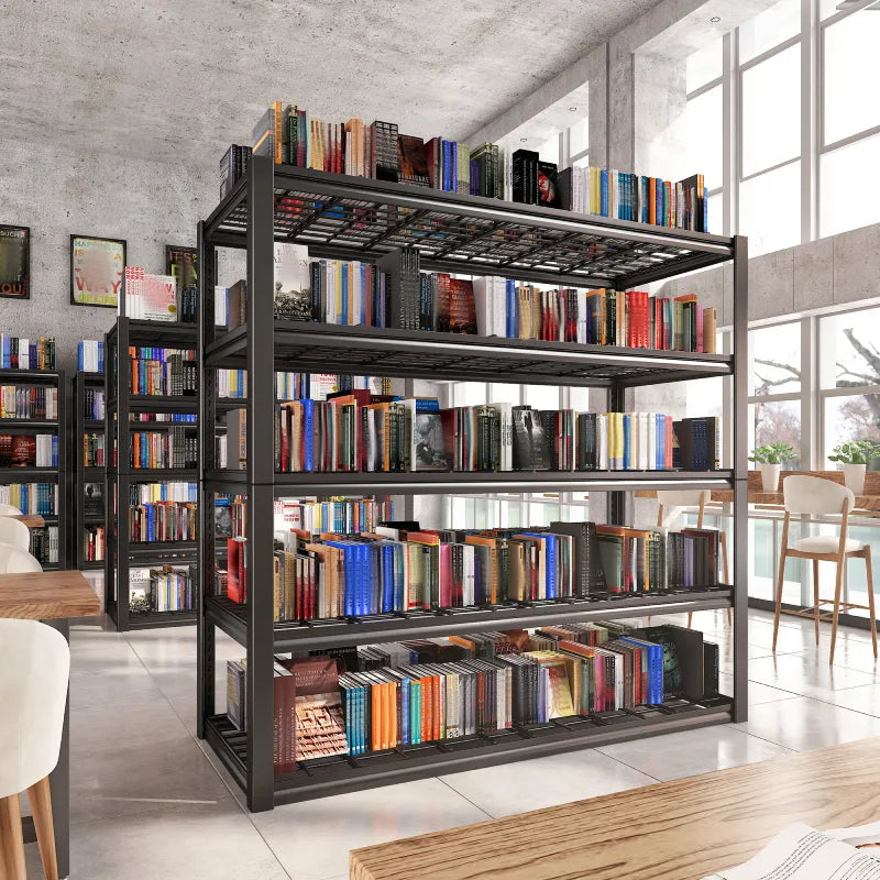 【🔥Factory Direct Clearout Sale🔥】48.4"W 3000 LBS Metal Storage Shelves for Garage Inventory Shelving 5 Tiers  Adjustable Basement Shelving Units for Warehouse