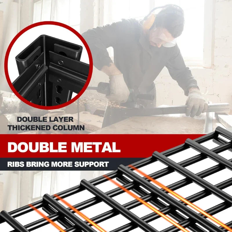 【🔥Factory Direct Clearout Sale🔥】5 Tier 48"W x 72.2"H Storage Shelves for Basement 2500LBS Metal Shelving Unit  for Garage, Warehouse, Industrial, basement